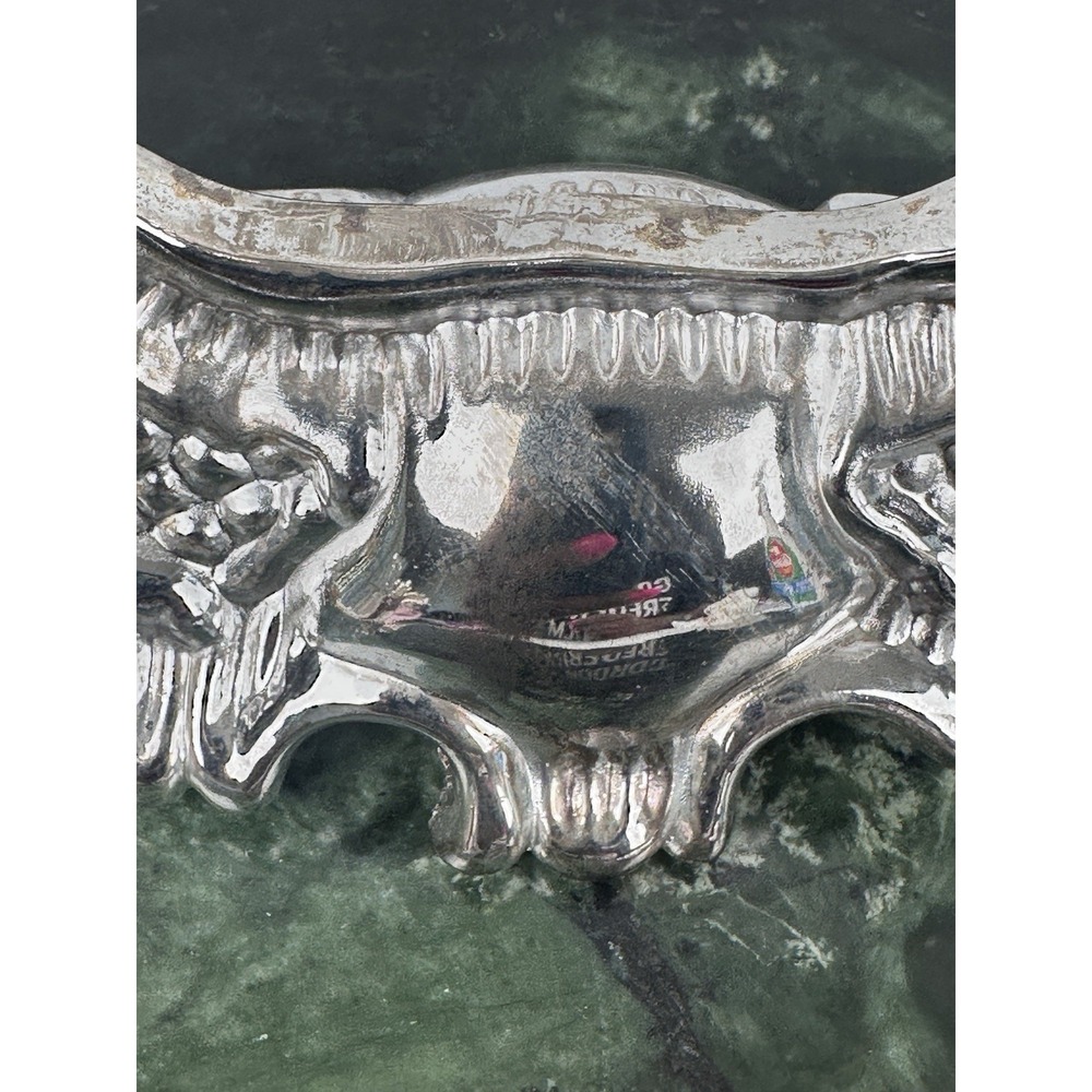 Vintage French Baroque Swivel Swing Cherubs Mirror Silver Plated Art Nouveau - Picture 9 of 16